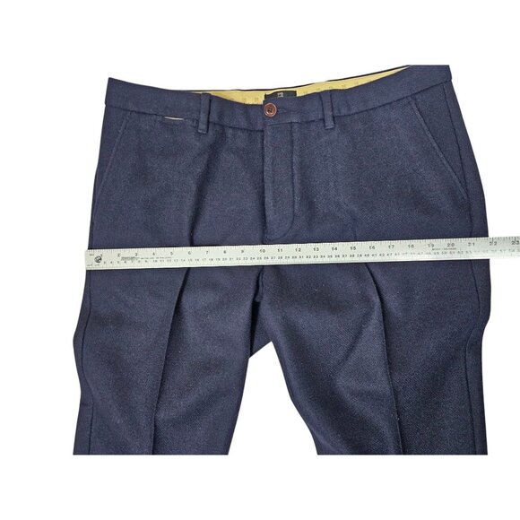 Scotch & Soda Stuart Wool Dress Pants - Men's 38x31 - Navy - Picture 3 of 12